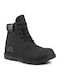 Kombo Mid Leder Schwarz Herrenstiefel