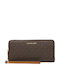 Large Leather Women's Wallet Classic Brown