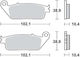 SBS Motorcycle Brake Pads FA196 for Yamaha MT-01
