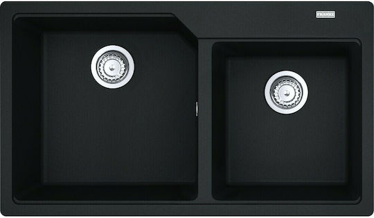 Franke Urban UBG 620-86 Drop-In Sink Left Synthetic Granite W86xD50cm Onyx