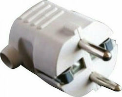 Evivak Priză electrică Masculin Schuko Colțar