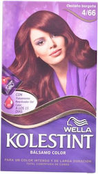 Wella Koleston Kit Βαφή Μαλλιών 4.66 Καστανό Μπ...