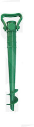 Papillon ABS Βάση Ομπρέλας Βιδωτή Πλαστική για Άμμο με Διάμετρο 22-25mm Πράσινη 42εκ.