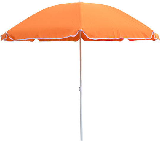 Freebox Faltbar Strandsonnenschirm Durchmesser 2m Orange