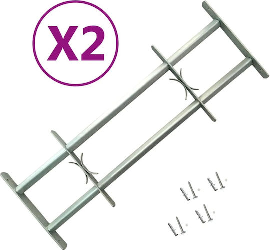 vidaXL Grilles Safety Window Railings 2pcs