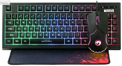 Marvo CM310 3in1 Gaming Keyboard Set with RGB lighting & Mouse (US English)