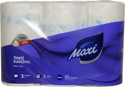 Maxi Küchenpapier 3 Rollen 3 Blätter (244gr/Rolle) Maxi Küchenpapier 3 Rollen 3 Blätter (244gr/Rolle)