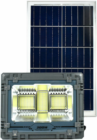 Factory Водоустойчив Слънчев LED Прожектор 300W Студено Бяло 6500K с Дистанционно IP67