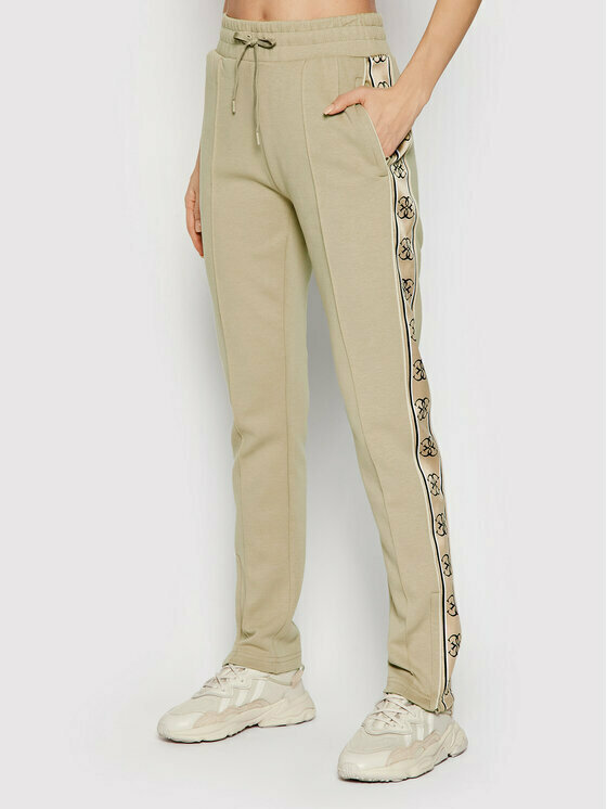 Guess V2RB26KA3P1 Women s High Waist Sweatpants Dark Beige