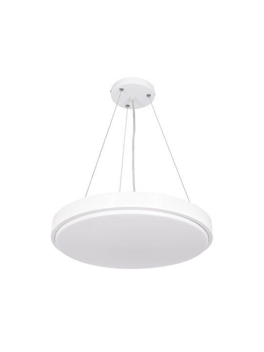 GloboStar Pendant Lamp with Built-in LED White