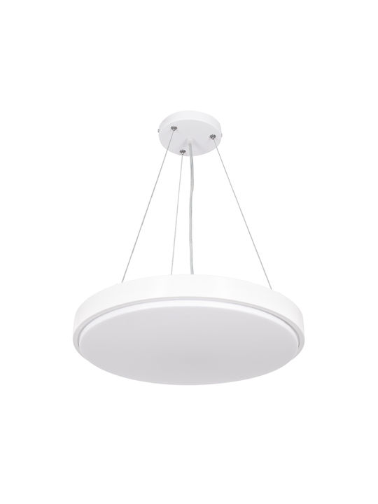 GloboStar Pendant Light LED with Warm to Cool White Light White