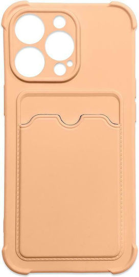 Hurtel Armor Air Bag Umschlag Rückseite Kunststoff mit Kartenhalter Rosa (iPhone 13 Mini)