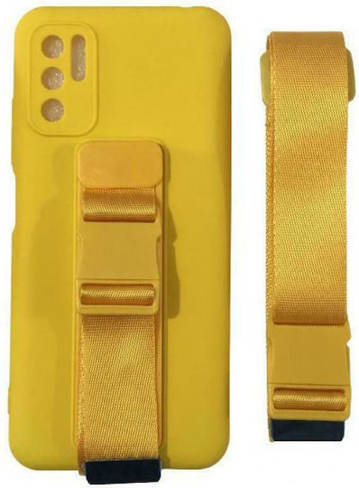 Hurtel Rope Air Bag Back Cover Σιλικόνης 1mm Κίτρινο (Redmi Note 10 5G / Poco M3 Pro)