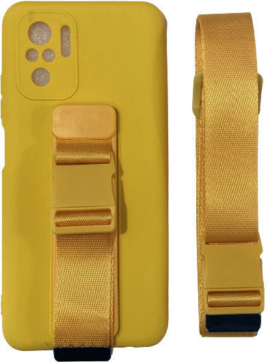 Hurtel Rope Air Bag Задна корица Силикон 1мм Жълт (Redmi Note 10 / 10s / Poco M5s)