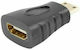 Lanberg AD-0037-BK Μετατροπέας mini HDMI male σε HDMI female 1τμχ