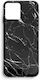 Wozinsky Marble Umschlag Rückseite Silikon Schw...