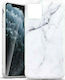 Wozinsky Marble Umschlag Rückseite Silikon Weiß...