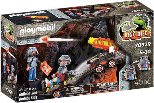 Playmobil Dino Rise Μαχητές με Όχημα Μεταφοράς Πυραύλων για 5-10 ετών