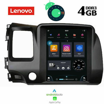 Lenovo Car-Audiosystem für Honda Bürgerlich 2006-2012 mit Klima (Bluetooth/USB/AUX/WiFi/GPS/Apple-Carplay) mit Touchscreen 9.7" DIQ_SSX_9988