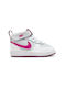 Nike ÎÎ¸Î»Î·ÏÎ¹ÎºÎ¬ Î Î±Î¹Î´Î¹ÎºÎ¬ Î Î±ÏÎ¿ÏÏÏÎ¹Î± ÎÏÎ¬ÏÎºÎµÏ Court Borough MID 2 Pure Platinum / White / Sangria 