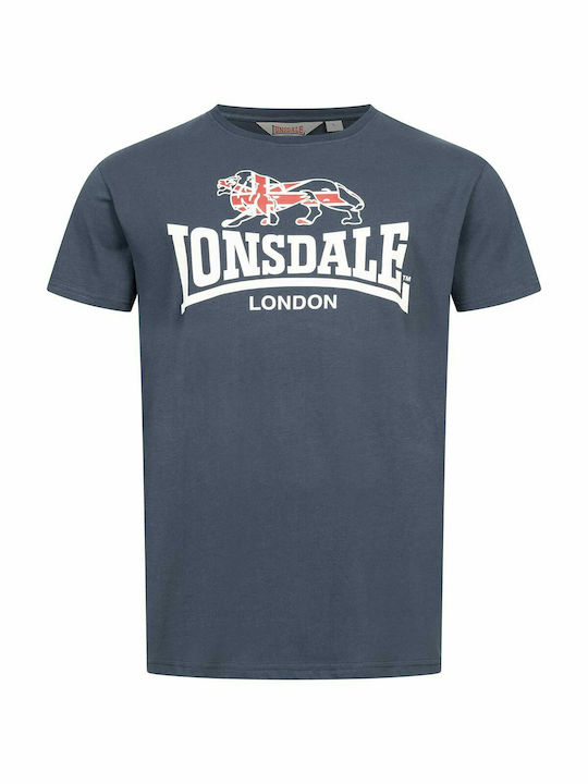 Lonsdale Stourton T-shirt Bărbătesc cu Mânecă Scurtă Albastru marin