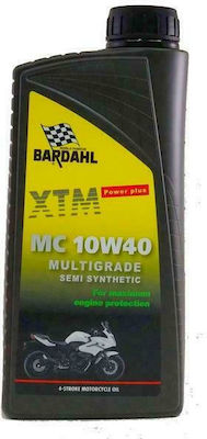 Bardahl XTM-MC Ημισυνθετικό Λάδι Μοτοσυκλέτας για Τετράχρονους Κινητήρες 10W-40 1lt