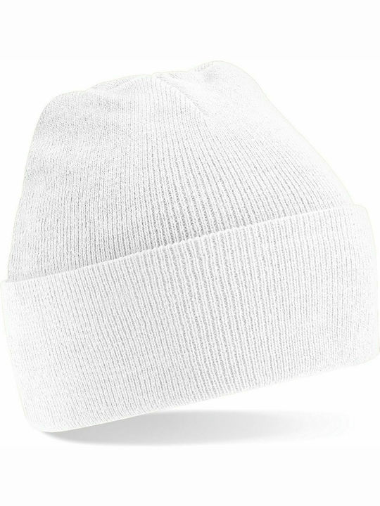 Ανδρικός Beanie Σκούφος σε Λευκό χρώμα