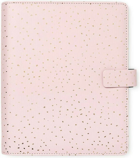 Filofax Organizer Confetti Rose Quartz Ροζ Δερμάτινο 14.8x21εκ.