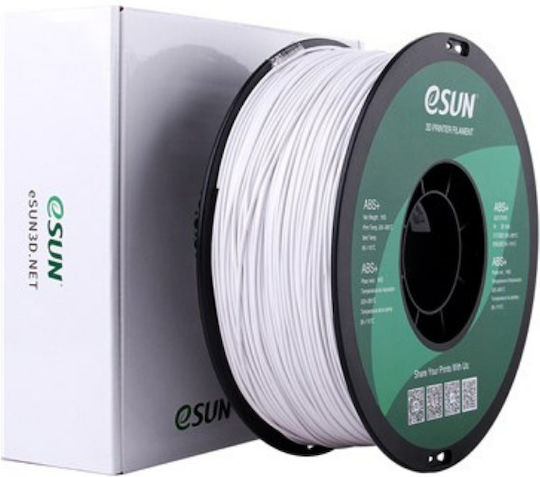 Esun Filament Pentru Imprimante 3D ABS+ 1.75mm Alb Rece 1kg 1 Bucată Bobină