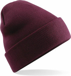 Beechfield B45 Beanie Masculin Căciulă Tricotat Burgundia