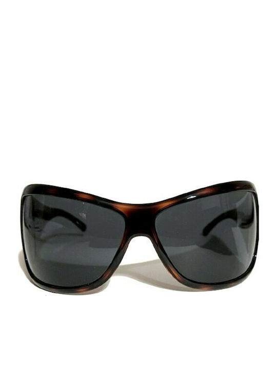 Tous Women's Sunglasses with Brown Tartaruga Plastic Frame and Black Lens STO587 0978