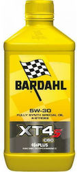 Bardahl XT4S C60 Synthetic Motorcycle Oil for Four-Stroke Engines 5W-30 1lt