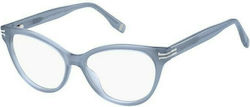 Marc Jacobs Plastic Eyeglass Frame Cat Eye Blue MJ 1060 MVU