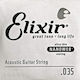 Elixir Nanoweb 80/20 Bronze Μονή Χορδή 80/20 Bronze Ακουστικής Κιθάρας 35"