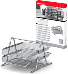 ErichKrause Filing Tray Metallic with 2 Shelf Gray