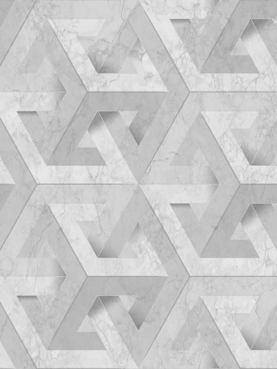 Wallpaper Onyx Vinyl Grey L1005xW53cm