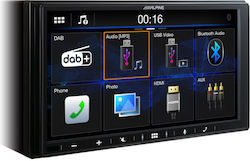 Alpine Sistem Audio Auto 2DIN (Bluetooth/USB/AUX/GPS/Apple-Carplay/Partitură) cu Ecran Tactil 7" iLX-W690