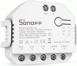 Sonoff Интелигентен Превключвател 2 Канала Wi-Fi 15A Sonoff Интелигентен Превключвател 2 Канала Wi-Fi 15A
