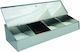 Coffee Box Inox 4 Seats L33xW24xH10cm