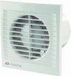 Wall-mounted Ventilator Bathroom 125mm White