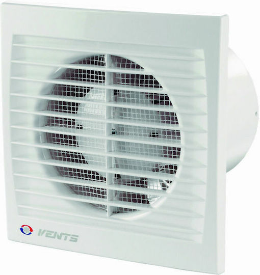 Wall-mounted Ventilator Bathroom 125mm White