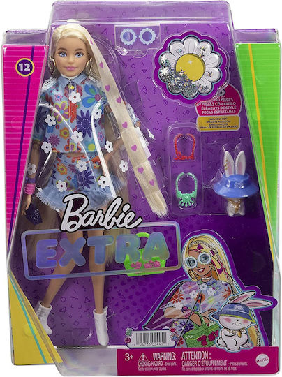 Barbie Flower Power Κούκλα Extra για 3+ Ετών