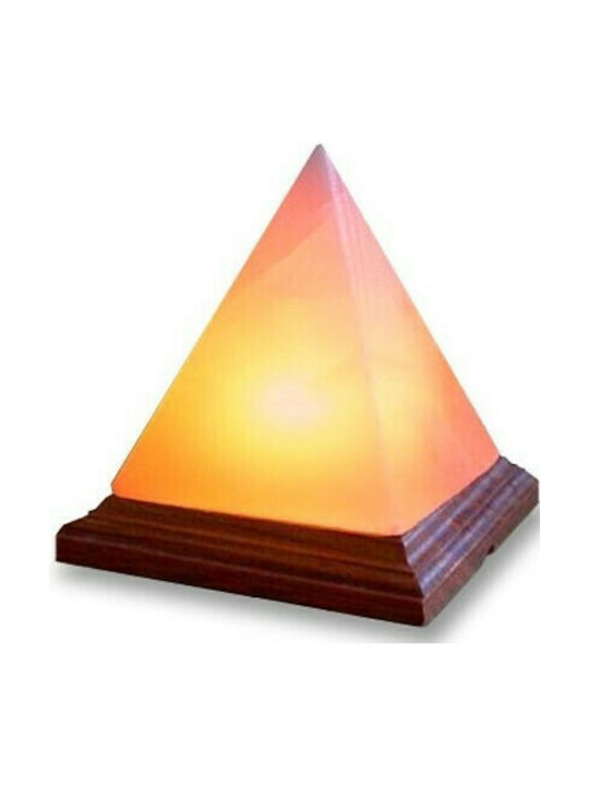 BioLeon Διακοσμητικό Φωτιστικό Αλάτι Ιμαλαΐων LED σε Πορτοκαλί Χρώμα
