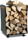 Comex 50150 Μεταλλικό Τρόλεϊ Μεταφοράς Ξύλων 39x39x58cm Μαύρο