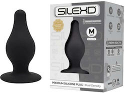 SilexD Model 2 Anal Plug Small Black 7.2cm