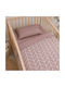 Astron Italy Alpis Baby Sheets Set Crib Cotton Pink 120x160cm 3pcs