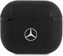 Mercedes-Benz Θήκη Δερμάτινη σε Μαύρο χρώμα για Apple AirPods 3 Mercedes-Benz Θήκη Δερμάτινη σε Μαύρο χρώμα για Apple AirPods 3
