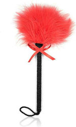 Fetish Addict Feather Tickler With Bow Φτερό για Γαργάλημα Red