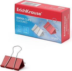 ErichKrause Κλιπς Μεταλλικά 25mm Κόκκινα 12τμχ