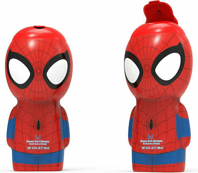 Air-Val International Kids' Bubble Bath & Shampoo Spiderman in Gel Form 400ml